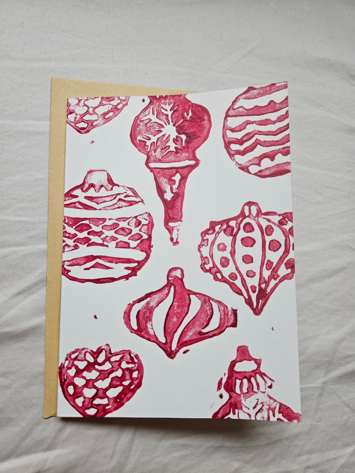 christmas card "ornaments"