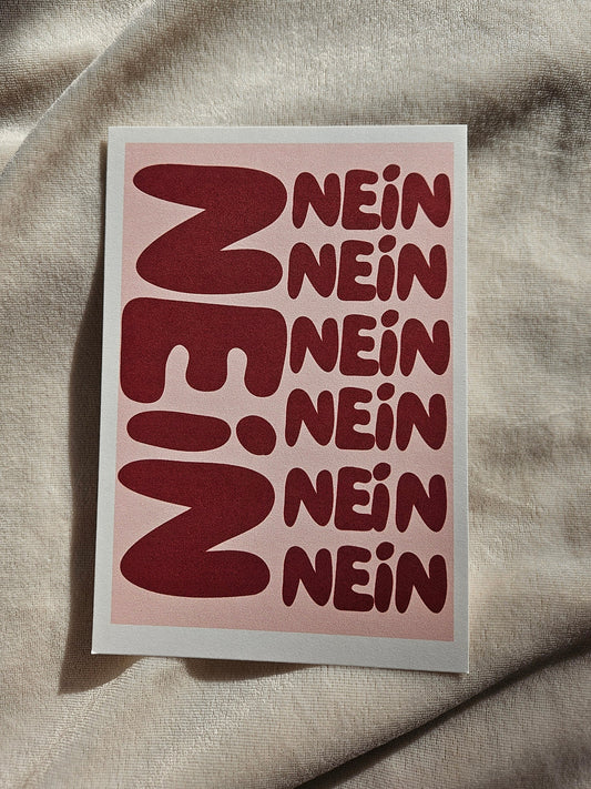 print "NEIN'