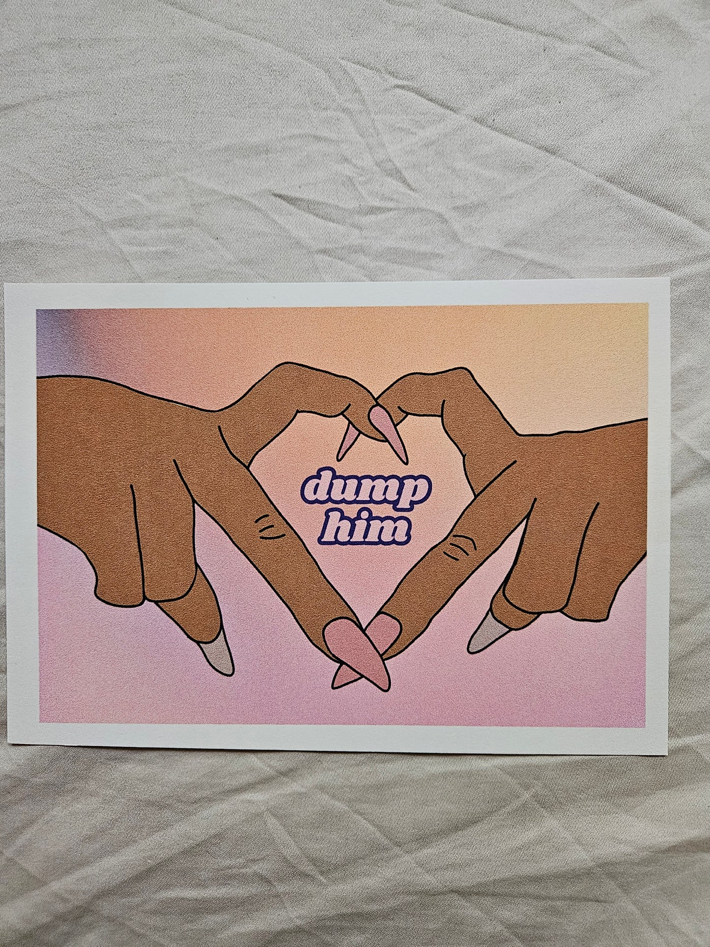 postcard "dump him"