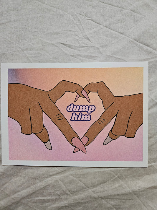 postcard "dump him"